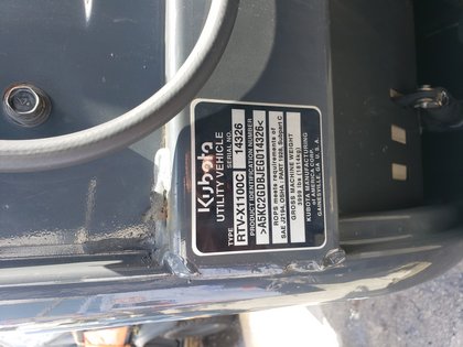 Utility Vehivcle Kubota RTV- X1100C 4WD