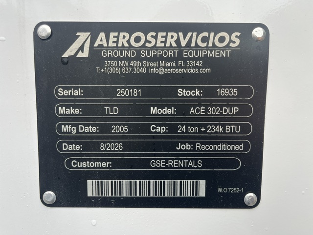 Air Conditioning Unit TLD ACE 302-DUP - 24 Tons