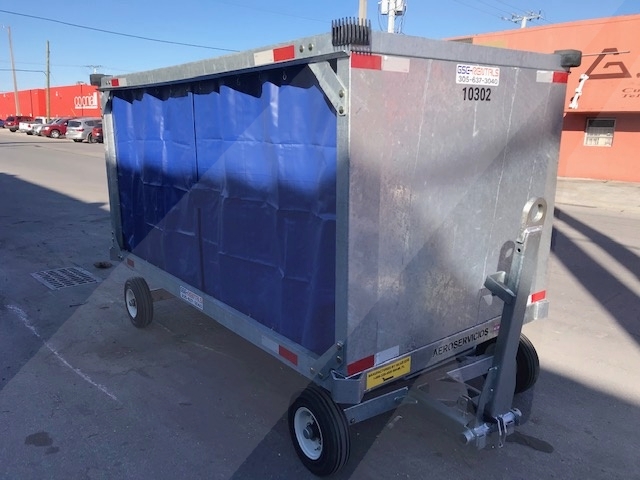 Baggage Carts Closed Iscar BCL-8 Galvanized