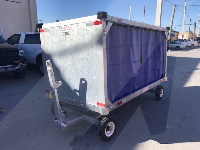 Baggage Carts Closed Iscar BCL-8 Galvanized