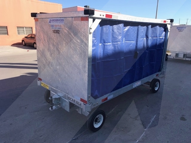 Baggage Carts Closed Iscar BCL-8 Galvanized