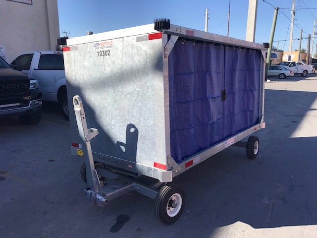 Baggage Carts Closed Iscar BCL-8 Galvanized