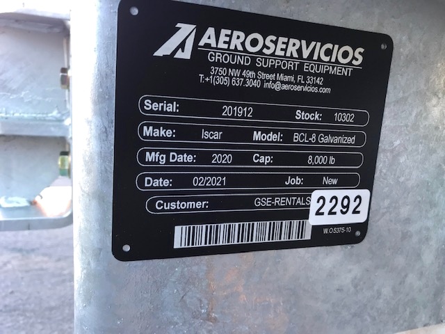 Baggage Carts Closed Iscar BCL-8 Galvanized