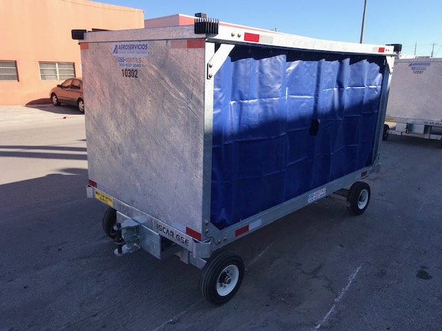 Baggage Carts Closed Iscar BCL-8 Galvanized