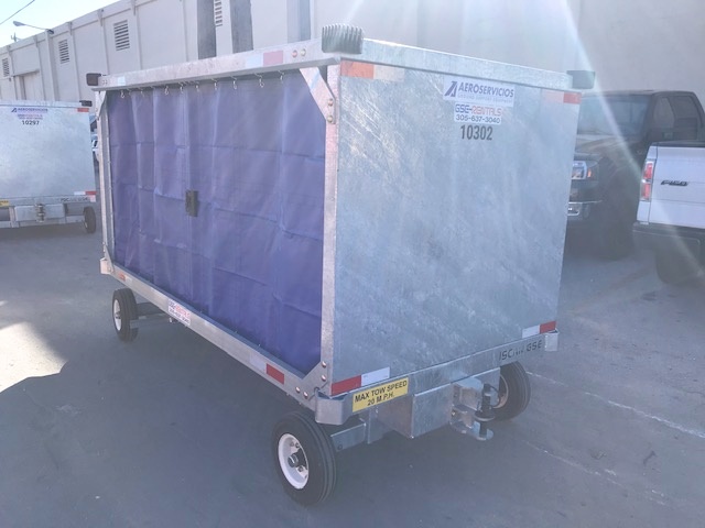 Baggage Carts Closed Iscar BCL-8 Galvanized