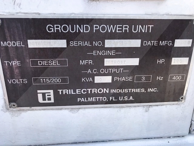 Ground Power Unit Trilectron 90T400SLN - 90 kVA