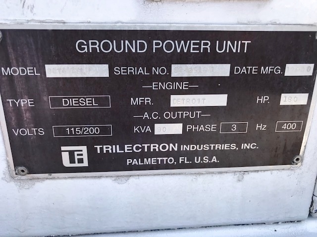 Ground Power Unit Trilectron 90T400SLN - 90 kVA