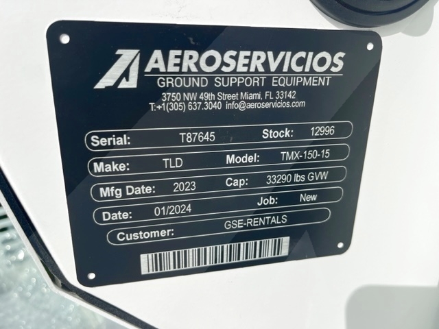 Push Back Tractor TLD TMX-150-15 Tier 4F