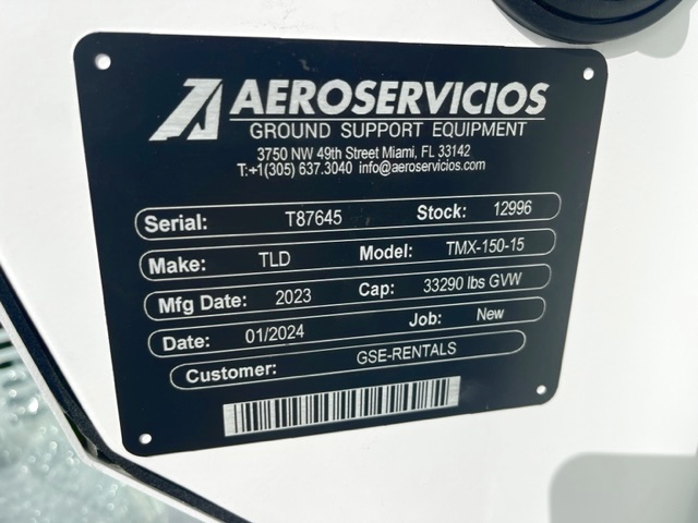 Push Back Tractor TLD TMX-150-15 Tier 4F