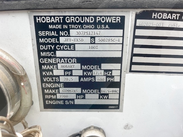 Ground Power Unit Hobart JetEx 5D