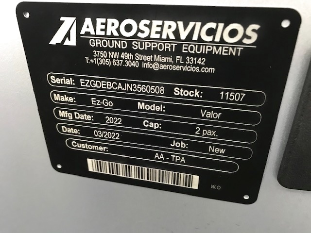 EZ-GO Valor Gas Golf Cart