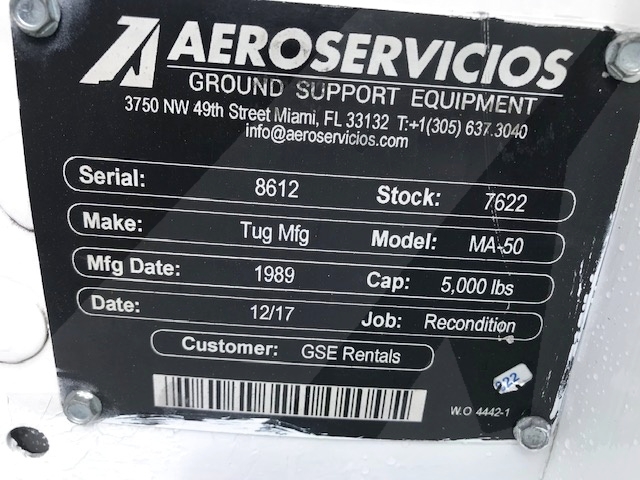 Baggage Tractor Tug MA-50