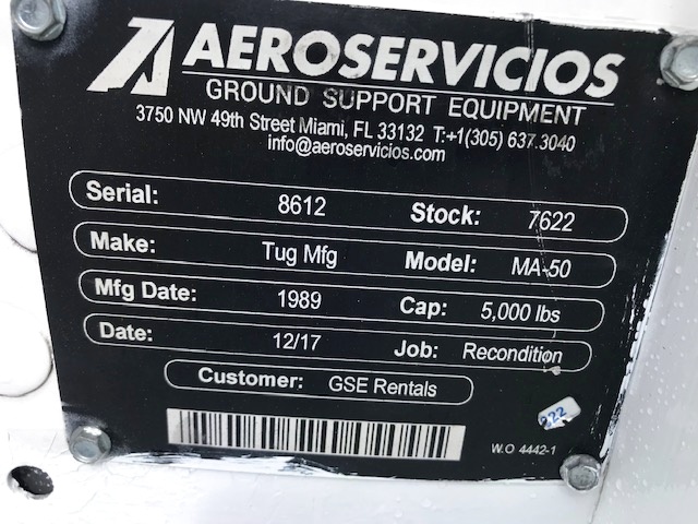 Baggage Tractor Tug MA-50