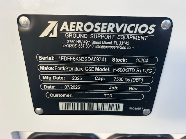 Bob Tail Truck Ford/Standard GSE F-600/STD-BTT-7G