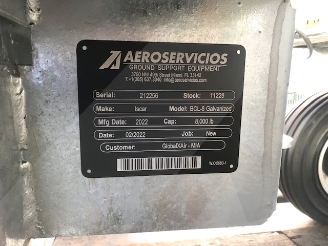 Baggage Carts Closed Iscar BCL-8 Galvanized 2022