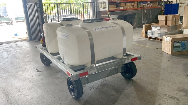 Lavatory Service Cart Standard GSE STD-LC 155/155 Galvanizedw