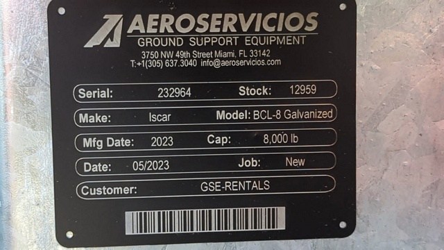Baggage Carts Closed Iscar BCL-8 Galvanized 2023
