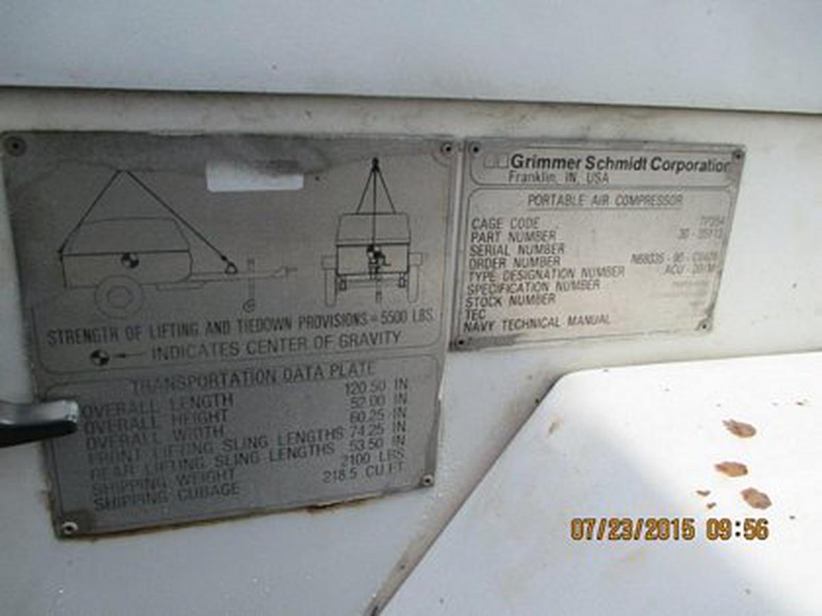 Portable Air Compressor Grimmer Schmidt Corp.