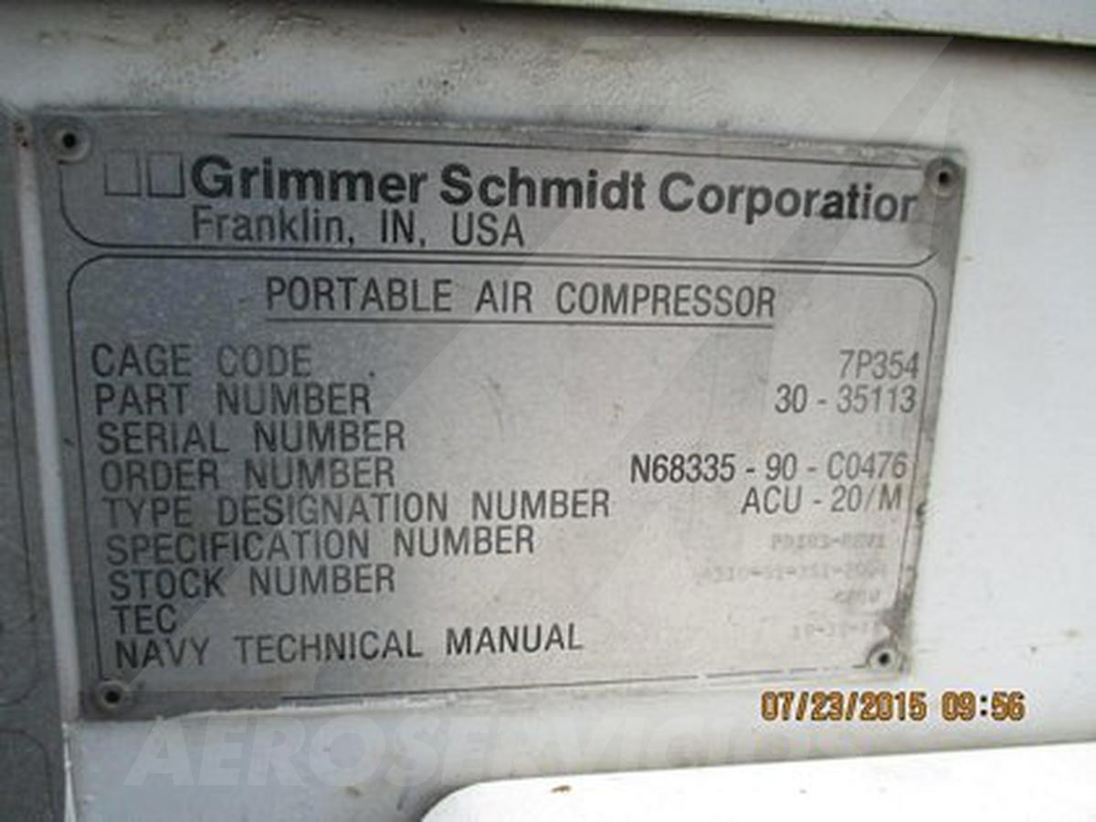 Portable Air Compressor Grimmer Schmidt Corp.