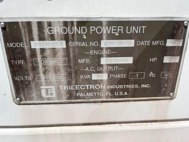Ground Power Unit Trilectron 120T400SLN - 90 kVA