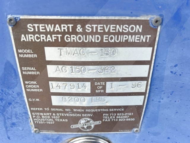 Air Start Unit Stewart & Stevenson TMAC-150
