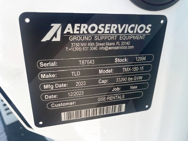 Push Back Tractor TLD TMX-150-15 Tier 4F