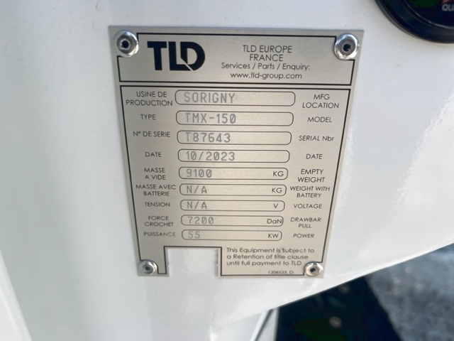 Push Back Tractor TLD TMX-150-15 Tier 4F