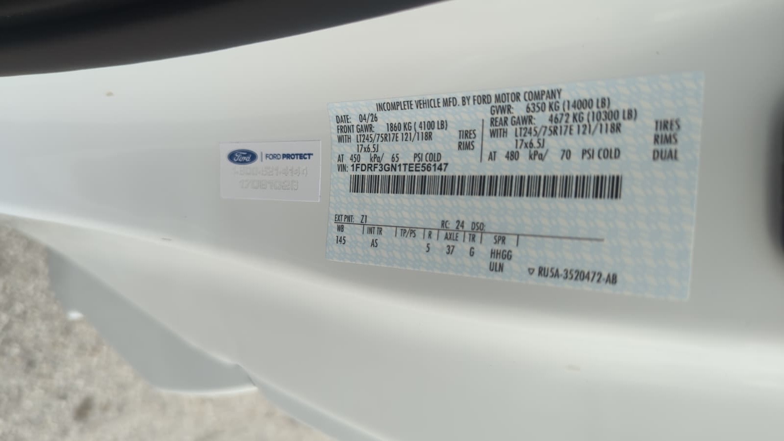 Truck Chassis Ford F-350 XL SD 2026