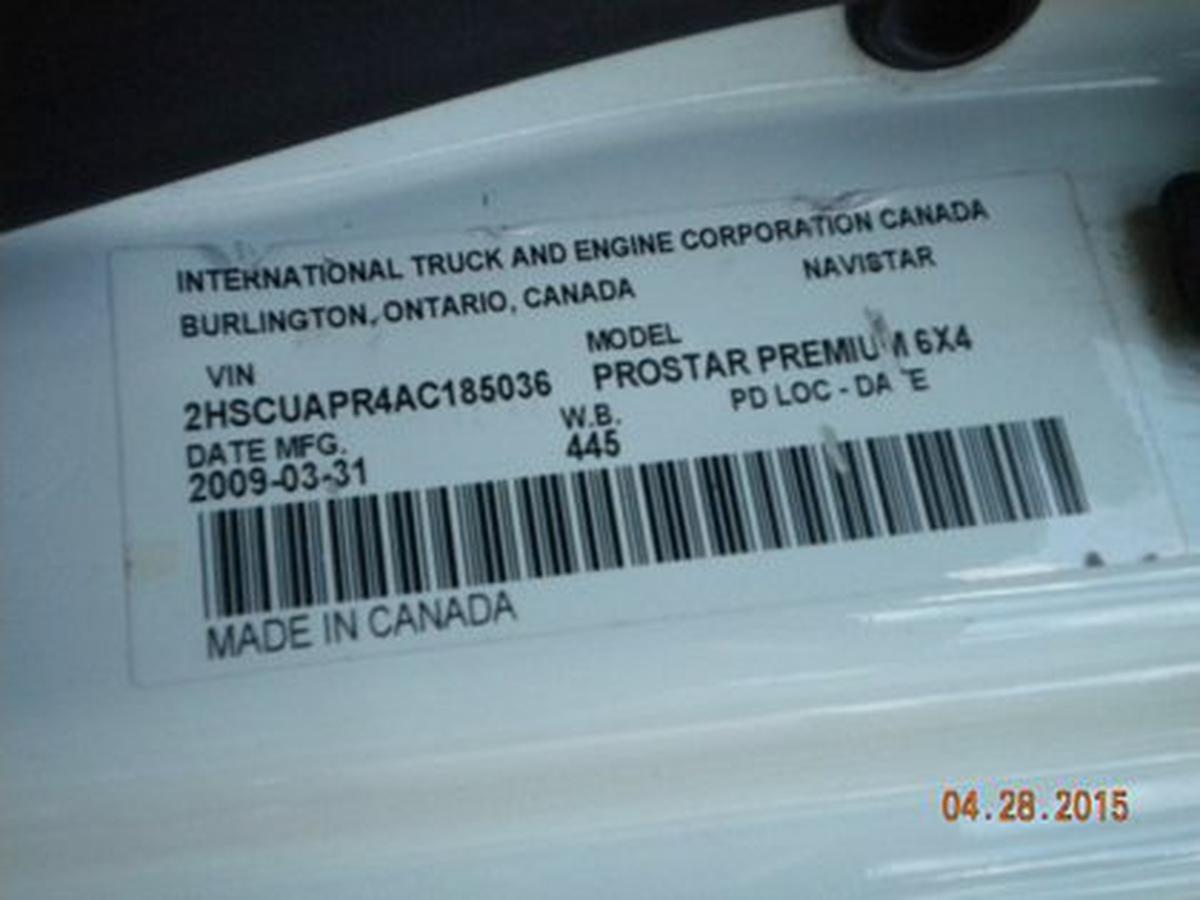 Truck Chassis International ProStar Tandem