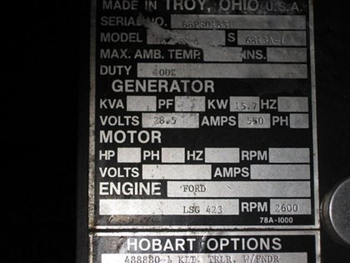 Ground Power Unit Hobart JetEx-4D - 28.5 vdc