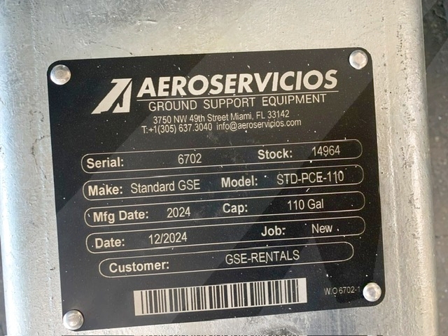 Electric Potable Water Cart - Standard GSE STD-PCE-110