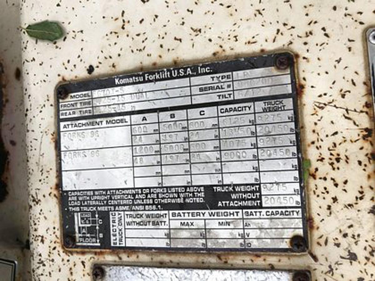 1992 Komatsu FG70T-5