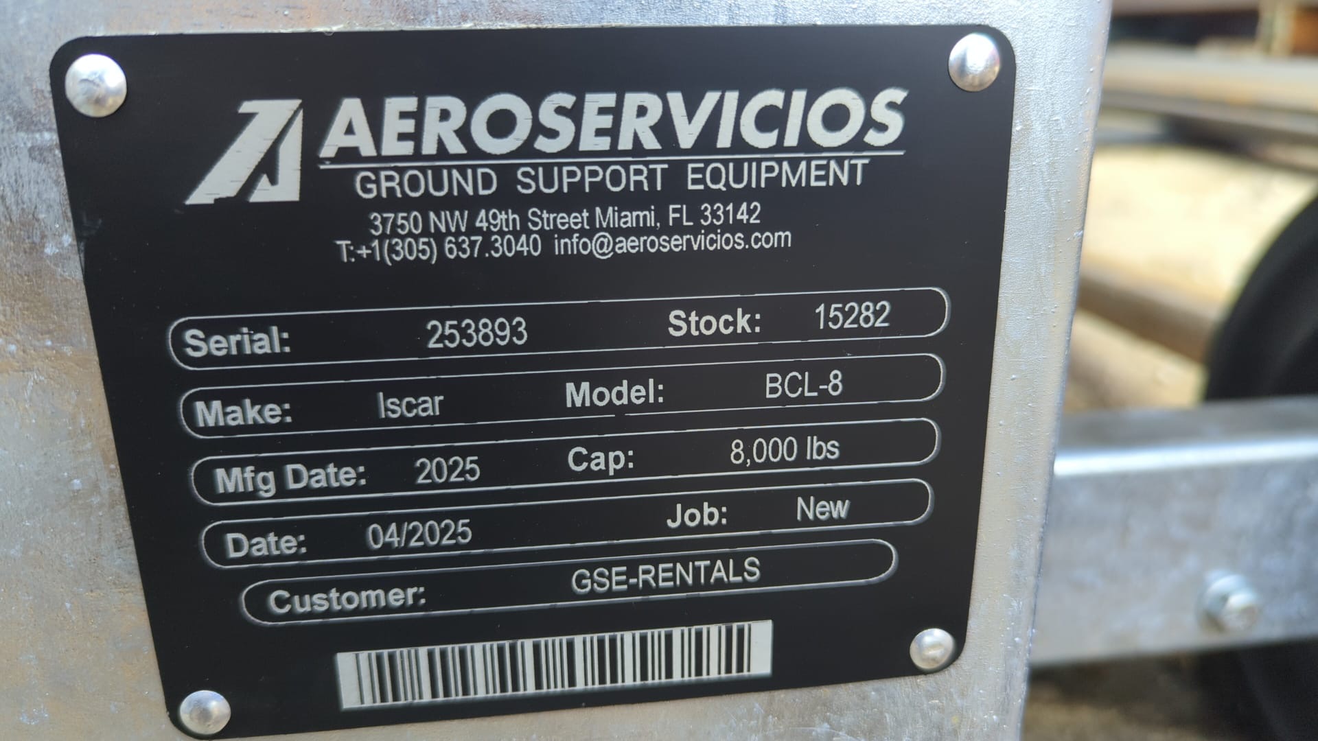 Baggage Carts Closed Iscar BCL-8 Galvanized 2025