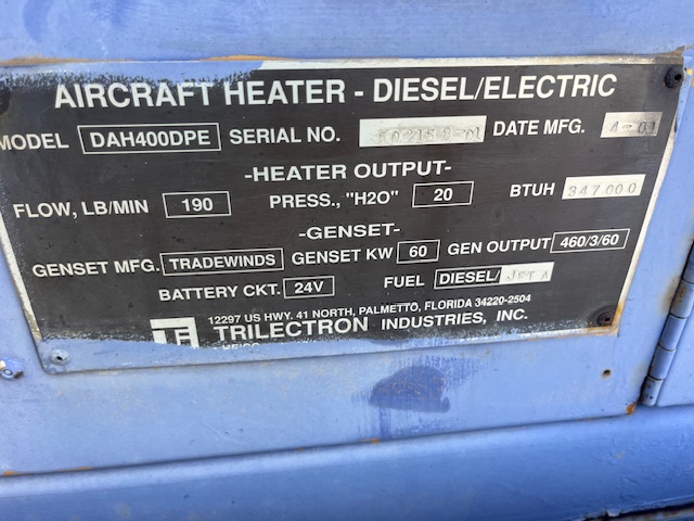 Heater Trilectron DAH400DPE