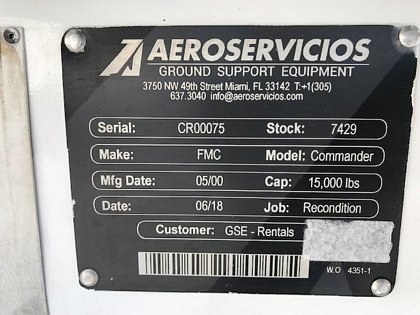 2000 FMC-Commander 15 STD