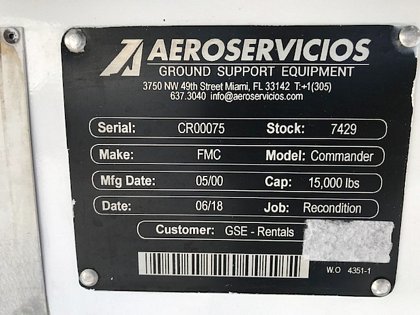 2000 FMC-Commander 15 STD