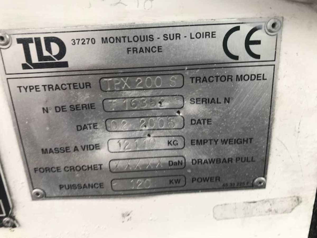 Towbarless Push Back Tractor TLD TPX-200 S