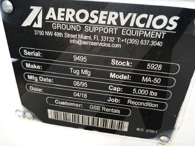 Baggage Tractor Tug MA-50