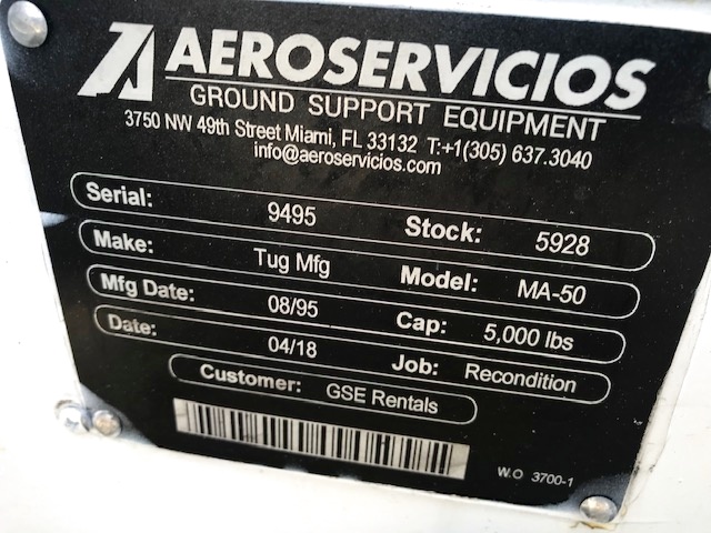 Baggage Tractor Tug MA-50