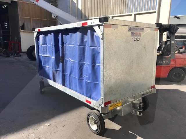 Baggage Carts Closed Iscar BCL-8 Galvanized