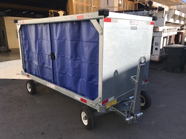 Baggage Carts Closed Iscar BCL-8 Galvanized