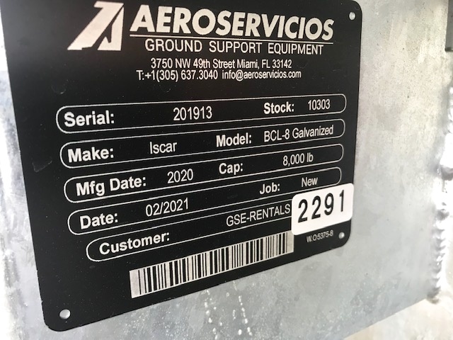 Baggage Carts Closed Iscar BCL-8 Galvanized