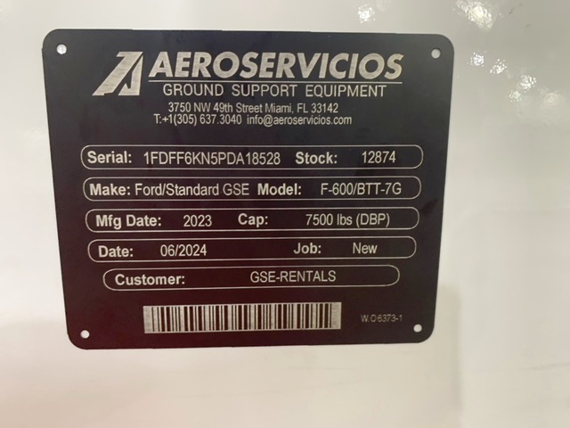 Bob Tail Truck Ford/Standard GSE F-600/BTT-7G XL SD 2023