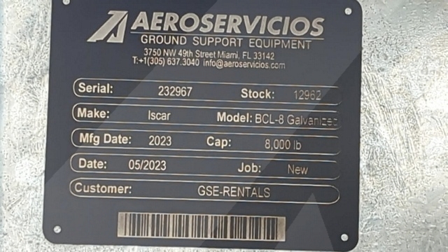 Baggage Carts Closed Iscar BCL-8 Galvanized 2023