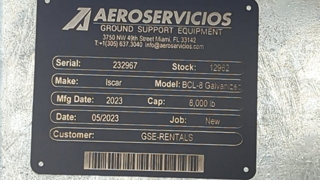 Baggage Carts Closed Iscar BCL-8 Galvanized 2023