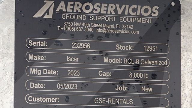 Baggage Carts Closed Iscar BCL-8 Galvanized 2023