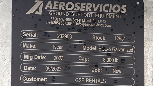 Baggage Carts Closed Iscar BCL-8 Galvanized 2023