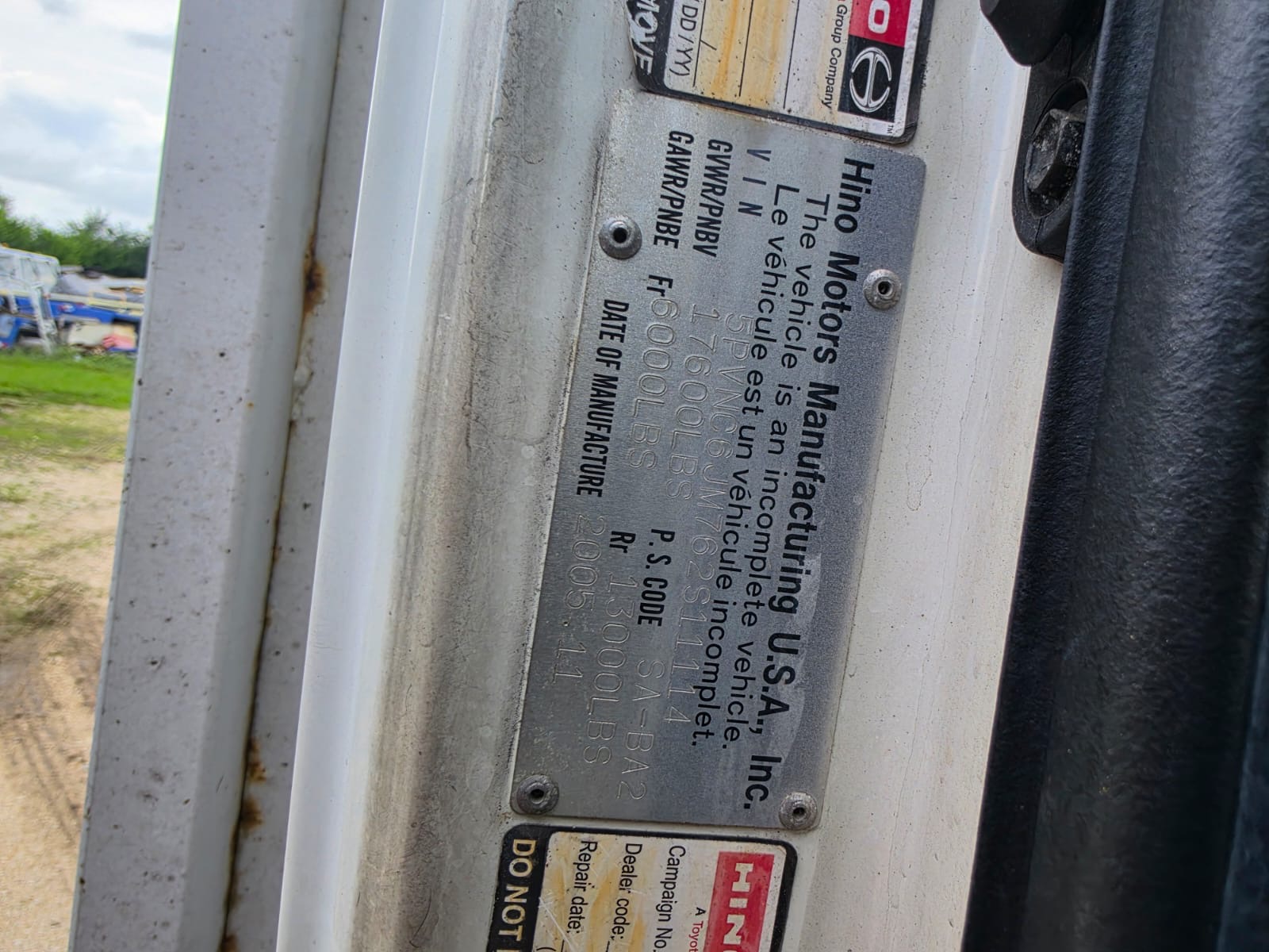Truck Chassis Hino