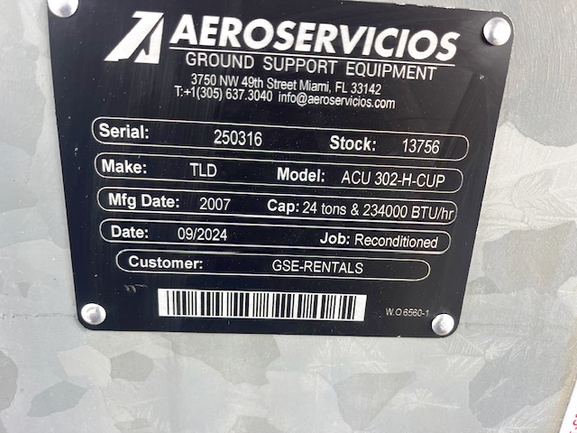 Air Conditioning Unit TLD ACU 302 H-CUP + Heating Unit - 24 Tons