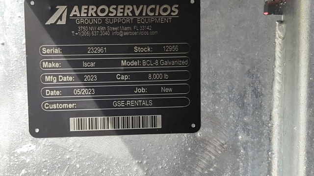 Baggage Carts Closed Iscar BCL-8 Galvanized 2023